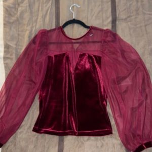 Long sleeve velvet shirt. Very soft and never worn.